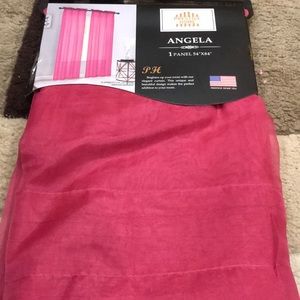 Magenta Sheer Rod Pocket Window Panel